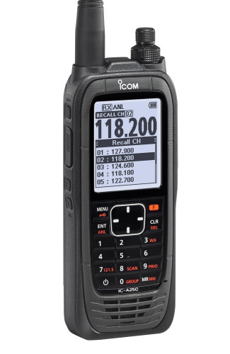 Icom A25N Handheld VHF Transceiver | Nav/Com GPS Radio