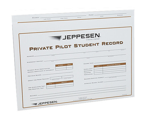 Jeppesen Private Pilot Record Folder