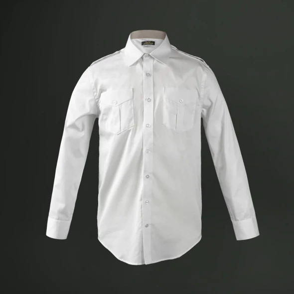 JetSeam Men's Slim Cut Long Sleeve Pilot Shirt - Gold Label