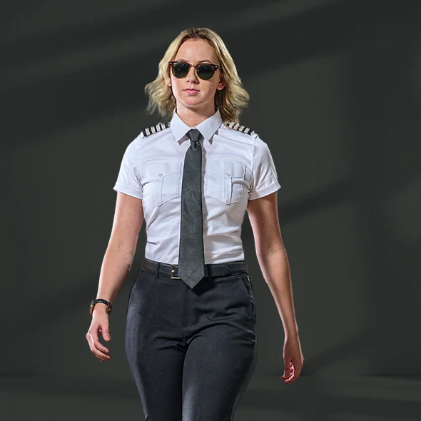 JetSeam Women's Short Sleeve Pilot Shirt - Gold Label