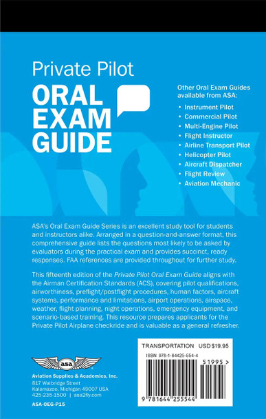 ASA Oral Exam Guide: Private Pilot