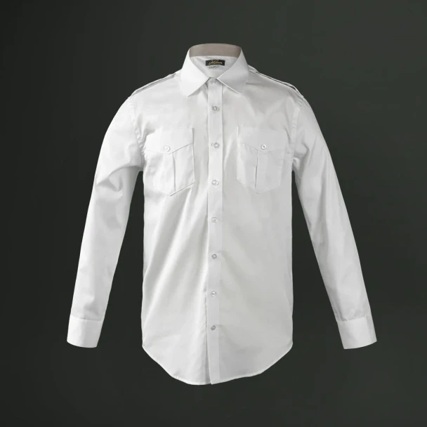 JetSeam Men's Slim Cut Long Sleeve Pilot Shirt - Gold Label
