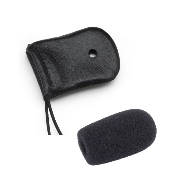 Leather Windscreen / Mic Muff for Electret Microphone