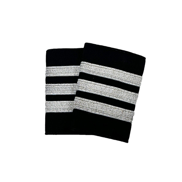 Silver Pilot Shoulder Boards / Epaulettes - [Overstock]