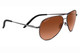 Serengeti Carrara SS014004 Shiny Dark Gunmetal Aviator Sunglasses