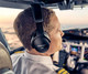 Bose A30 Aviation Headset with Bluetooth in use in cockpit