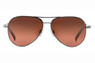 Serengeti Carrara SS014004 Shiny Dark Gunmetal Aviator Sunglasses