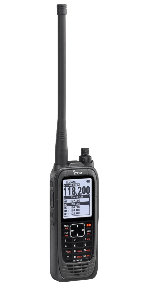 ICOM IC-A25C VHFエアバンドトランシーバー ICOM A25C Comm-Only Transceiver, VHF Air Band Radio