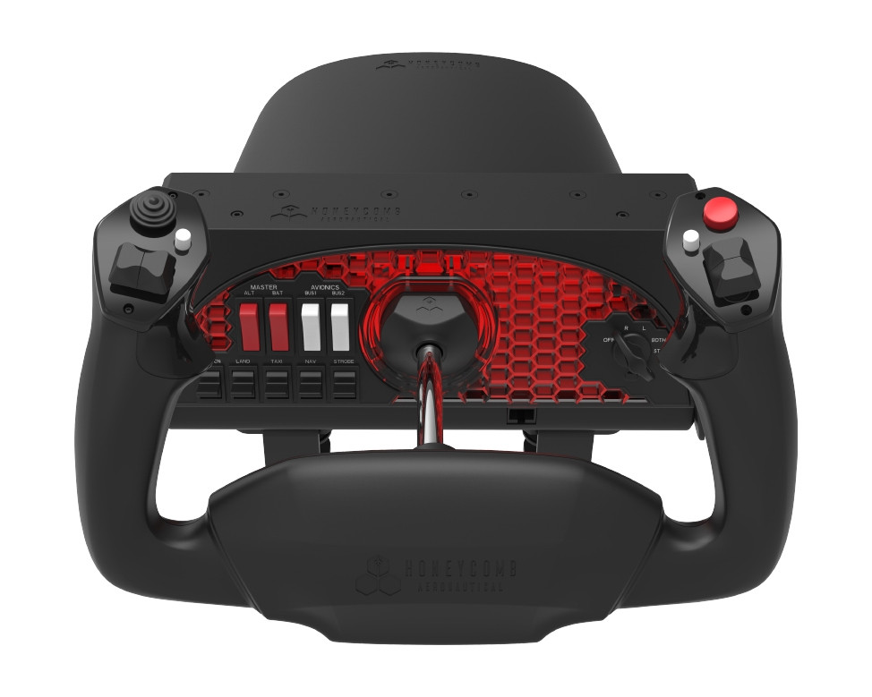 Honeycomb Alpha Flight Yoke & Switch Panel | Simulator Yoke