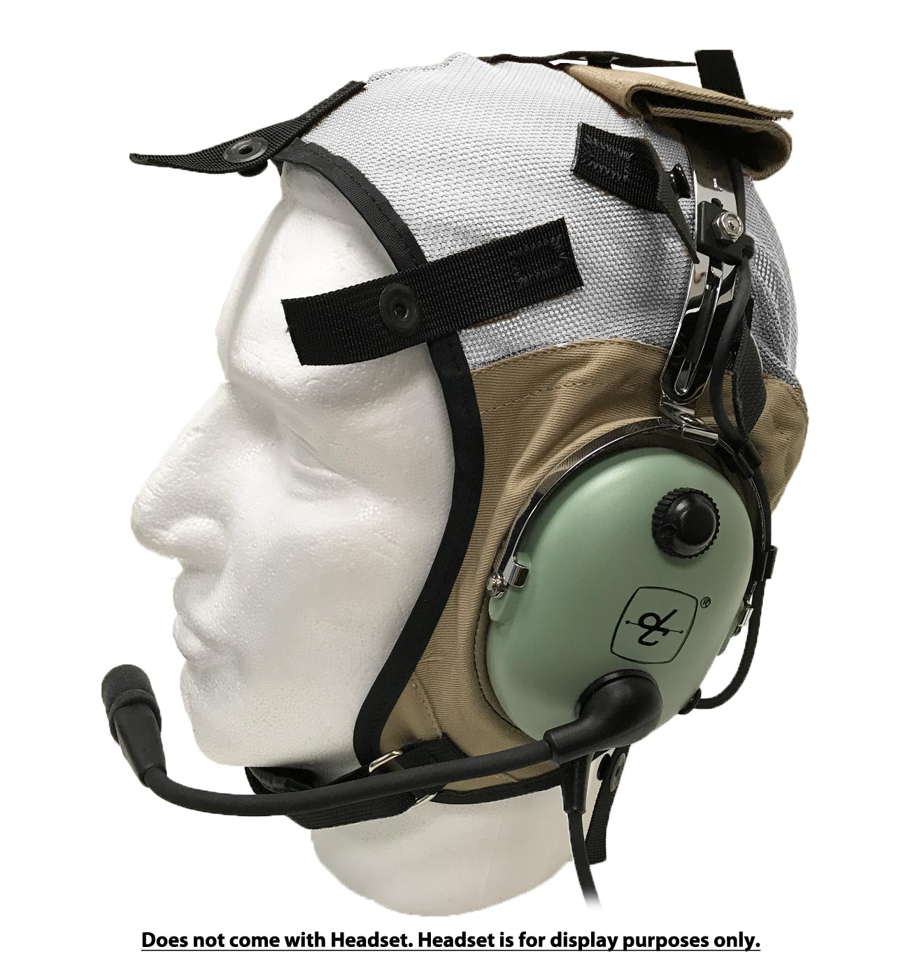 DC Cloth Flying Helmet Assembly - Mesh Khaki #18636G-11