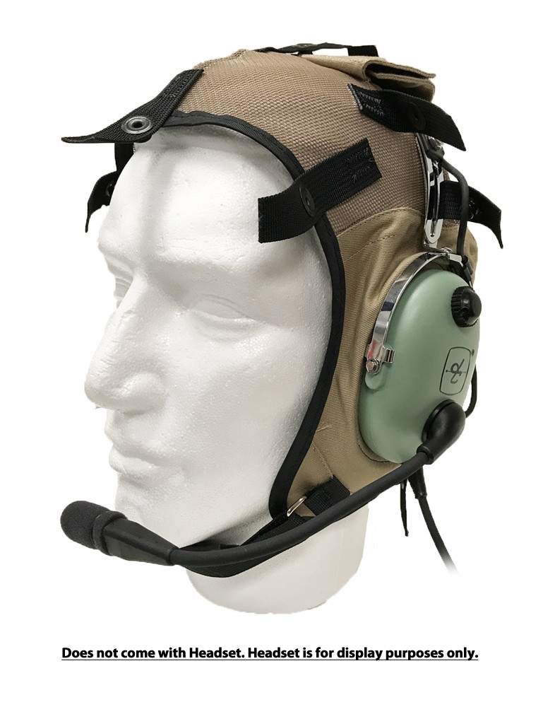 DC Cloth Flying Helmet Assembly - Mesh Khaki #18636G-11