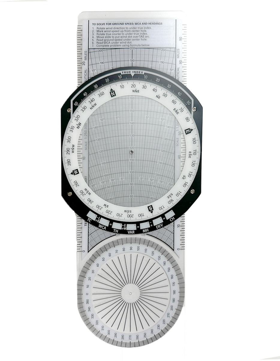 Regolo Calcolatore E6B-R Flight Computer - Metal Aviation Plotter Per Navigazione