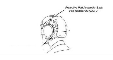 David Clark Flight Deck Helmet - Back Protector Pad