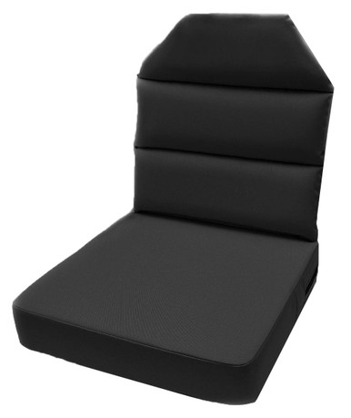 Seat Cushion with 2 Bottom, 2 Back - Gray