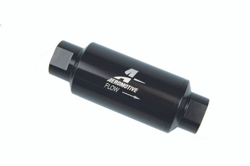 Inline Fuel Filter - 10 Micron- Black, by AEROMOTIVE, Man. Part # 12321