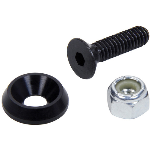 Countersunk Bolts 1/4in w/ 3/4in Washer Blk 50pk, by ALLSTAR PERFORMANCE, Man. Part # ALL18629-50
