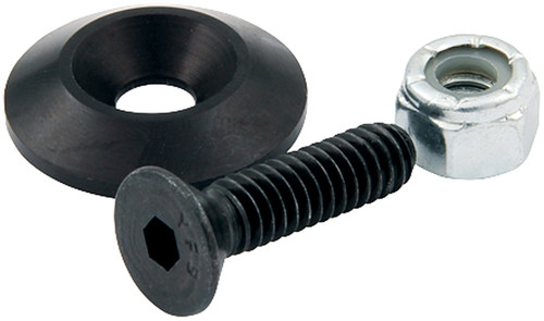 Countersunk Bolts 1/4in w/ 1in Washer Blk 10pk, by ALLSTAR PERFORMANCE, Man. Part # ALL18633