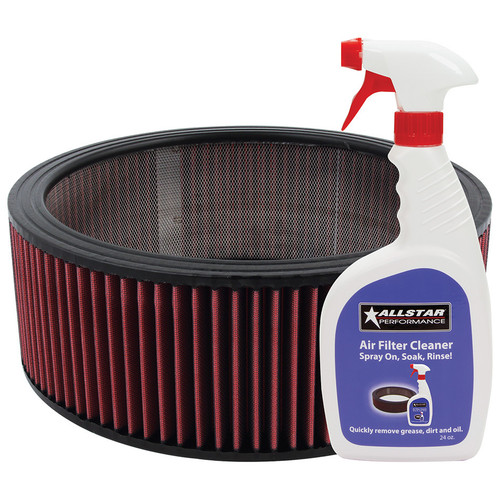 Washable Element 14x5 with Cleaner Kit, by ALLSTAR PERFORMANCE, Man. Part # ALL26004K