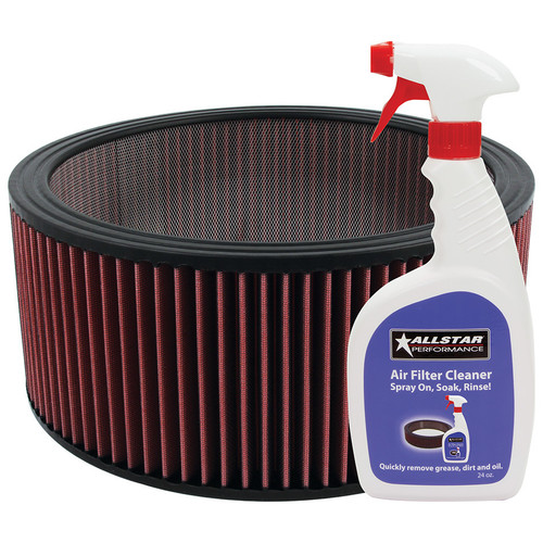 Washable Element 14x6 with Cleaner Kit, by ALLSTAR PERFORMANCE, Man. Part # ALL26006K