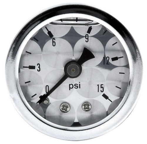 1.5in Gauge 0-15 PSI Turned Face Discontinued, by ALLSTAR PERFORMANCE, Man. Part # ALL80220