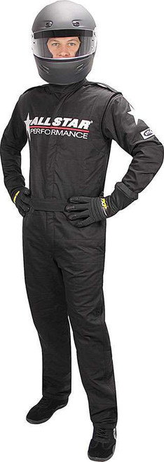 Allstar Race Suit Black Med Discontinued, by ALLSTAR PERFORMANCE, Man. Part # ALL99850