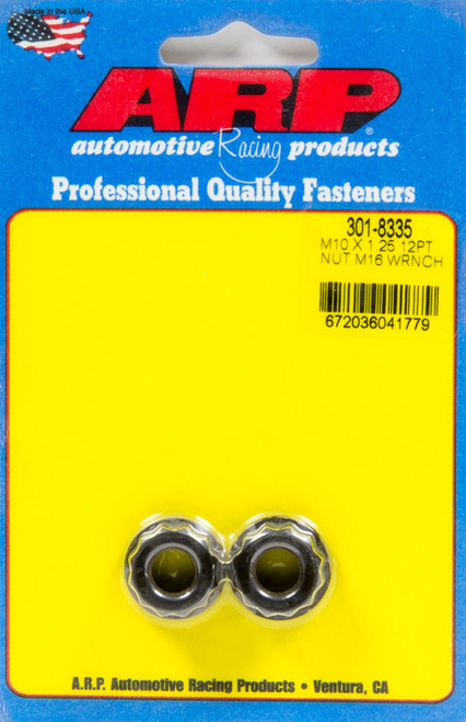 10mm x 1.25 12pt Nuts (2pk), by ARP, Man. Part # 301-8335