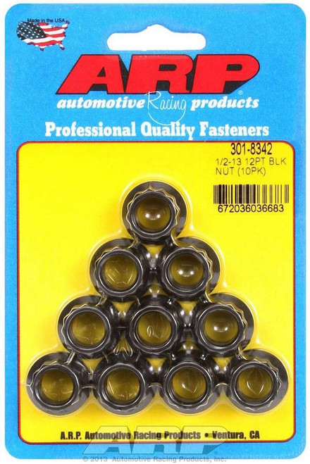 1/2-13 12pt Nut Kit 10pk , by ARP, Man. Part # 301-8342