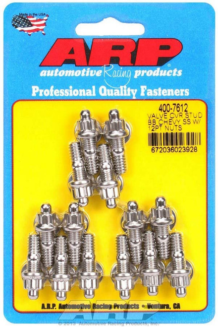 S/S Valve Cover Stud Kit 12pt. (14), by ARP, Man. Part # 400-7612