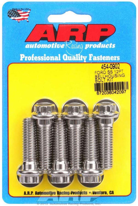 S/S Bellhousing Bolt Kit - 12pt. Ford, by ARP, Man. Part # 454-0902