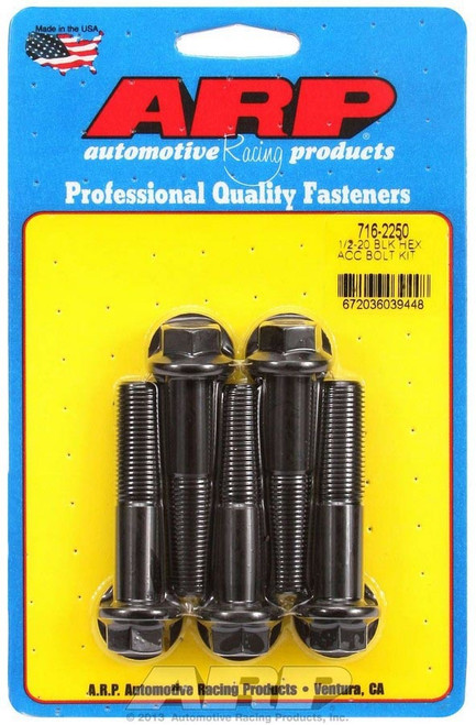 Bolt Kit - 6pt. (5pk) 1/2-20 x 2.250, by ARP, Man. Part # 716-2250