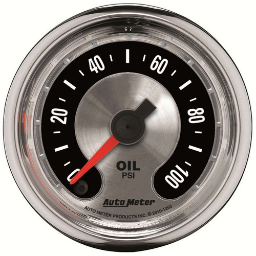 2-1/16 A/M Oil Pressure Gauge 0-100psi, by AUTOMETER, Man. Part # 1253