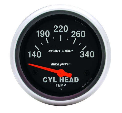 100-340 Cyl. Head Temp. , by AUTOMETER, Man. Part # 3536