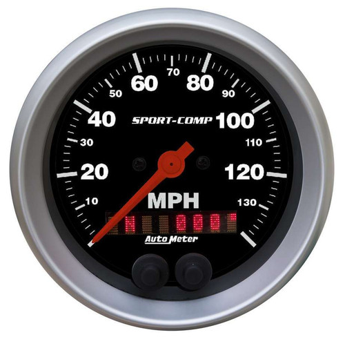 3-3/8 S/C GPS Speedo w/Rally-Nav Display, by AUTOMETER, Man. Part # 3982