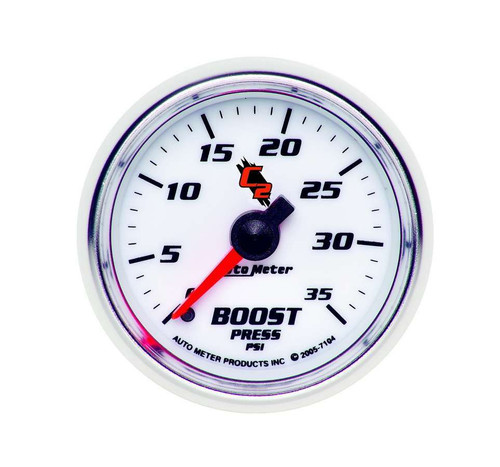 2-1/16in C2/S Boost Gauge 0-35 psi, by AUTOMETER, Man. Part # 7104