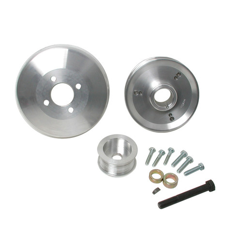 3pc. Aluminum Pulley Kit - 97-03 Ford 4.6/5.4L, by BBK PERFORMANCE, Man. Part # 15550