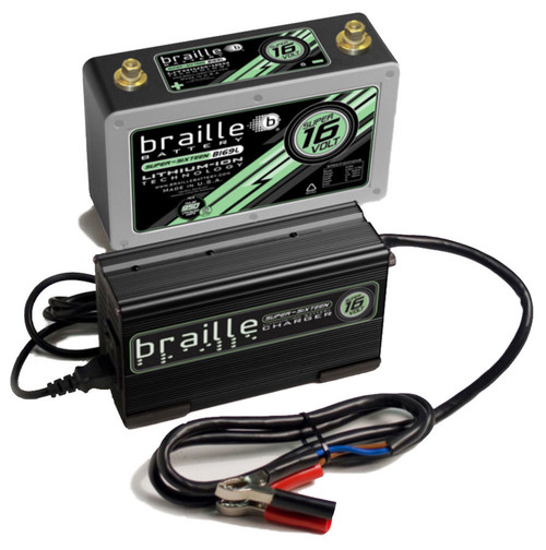 Lithium ION Super 16 Volt Battery w/Charger, by BRAILLE AUTO BATTERY, Man. Part # BRBB169LC