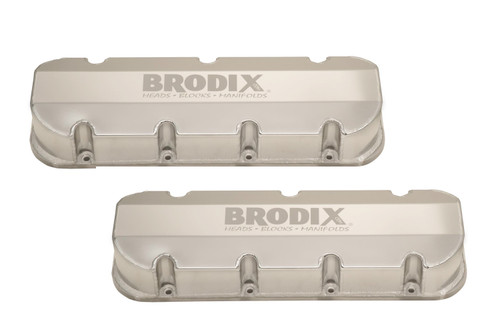 BBC Fabicated Alm Valve Cover Set, by BRODIX, Man. Part # VC 201