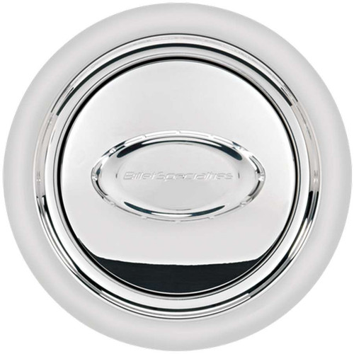 Horn Button Smooth Polished Logo, by BILLET SPECIALTIES, Man. Part # 32720