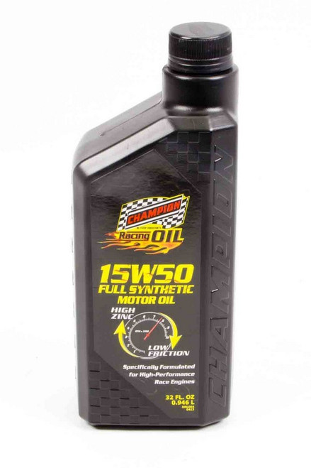 15w50 Synthetic Racing Oil 1Qt, by CHAMPION BRAND, Man. Part # CHO4309H