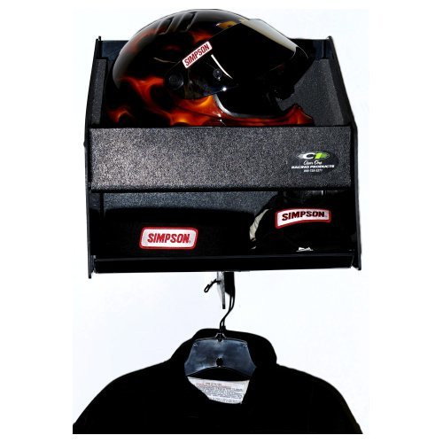 Deluxe Helmet 1 Bay w/ Shelf, by CLEAR ONE RACING PRODUCTS, Man. Part # TC151