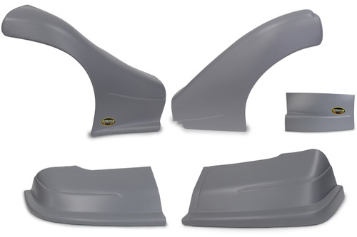 Dominator Late Model Nose Kit Gray, by DOMINATOR RACE PRODUCTS, Man. Part # 2300-GRY