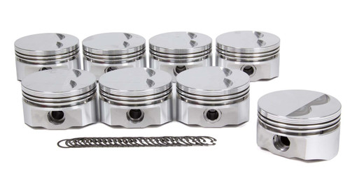 SBC E Piston Set 4.030 F/T -5cc, by DSS RACING, Man. Part # 8700-4030