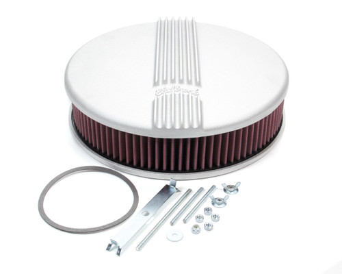 Air Cleaner Kit Classic Finned 14in Dia. x 3.9in, by EDELBROCK, Man. Part # 41179