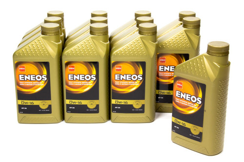 Full Syn Oil 0w16 Case 12 X 1 Qt, by ENEOS, Man. Part # 3251-301