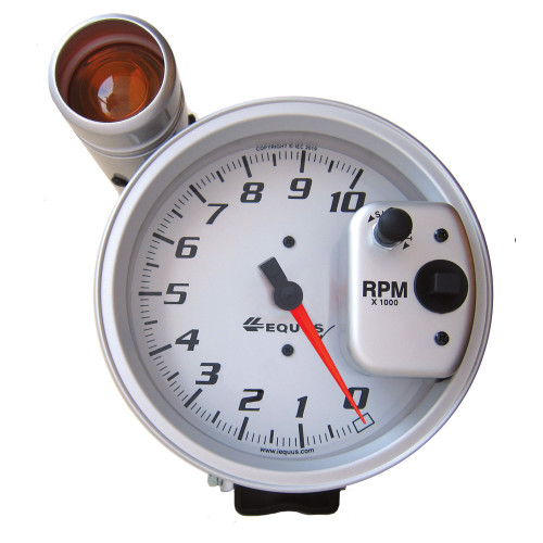 5in Dia Tachometer 10K RPM w/Ext Shift-Lite, by EQUUS, Man. Part # E6081S