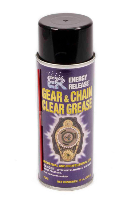 Gear & Chain Clear Greas e 13oz Aerosal, by ENERGY RELEASE, Man. Part # P018