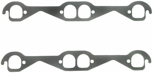 SB Chevy Exhaust Gaskets D SHAPE PORTS, by FEL-PRO, Man. Part # 1406