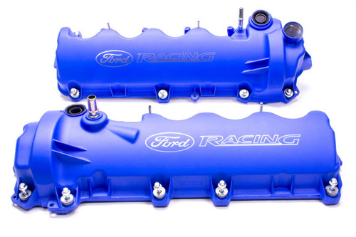 4.6L 3-Valve V/C Blue Powder Coated w/Logo, by FORD, Man. Part # M-6582-FR3VBL