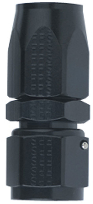 Hose Fitting #8 Straight Black, by FRAGOLA, Man. Part # 100108-BL