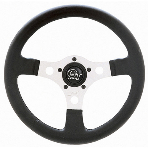 Steering Wheel Formula GT 12in 5-Bolt Sil/Blk, by GRANT, Man. Part # 762